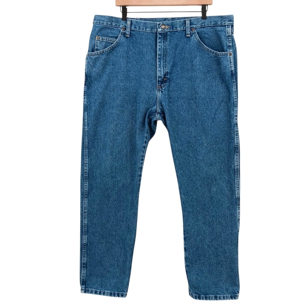Wrangler Jeans Mens 40x29 (Tag 40x30) Blue Regular Fit Comfort Premium Quality